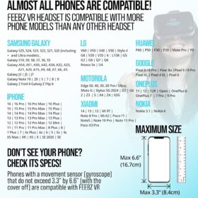 FEEBZ 2.0 VR Headset with Remote Control – Immersive 3D Virtual Reality Goggles for Kids & Compatible with iPhone & Android Smartphones