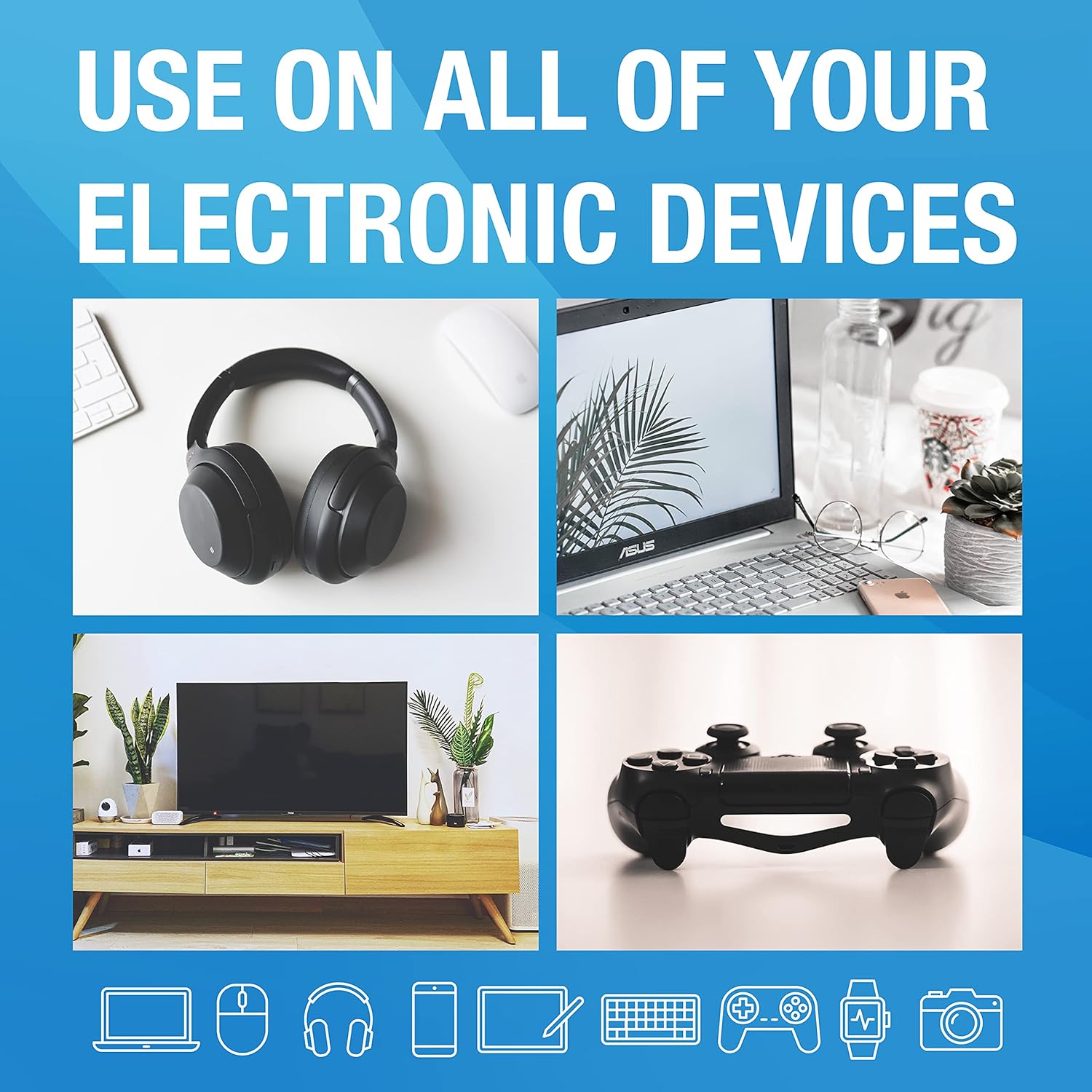 MiracleWipes Electronic Screen Cleaning Wipes - Streak-Free Formula for TVs, Laptops, Monitors & Smartphones - Anti-Static & Scratch-Free - Pre-Moistened 60 Count Pack with Microfiber Cloth