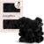 Kitsch Satin Hair Scrunchies – No Crease, Frizz-Free Hair Ties for Women & Girls (5-Pack, Black)