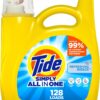 Tide Simply All-In-One Liquid Laundry Detergent, Refreshing Breeze, 168 fl oz Bottle (128 Loads)