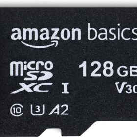 Amazon Basics 128GB MicroSDXC Memory Card with Adapter - UHS-I U3, A2, Up to 100MB/s