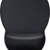 MROCO Ergonomic Gel Wrist Rest Mouse Pad - Non-Slip, Smooth Lycra Surface for Pain Relief & Office Comfort (Black, 9.4 x 8.1 inch)