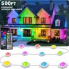 LITSOUL 500FT Permanent Outdoor LED Christmas Lights for House Eaves - Smart App Controlled, 16 Million Colors, Waterproof IP67 RGB Decorative Lighting for Holiday, Party & Home