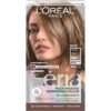 L'Oreal Paris Feria B61 Downtown Brown Hair Color - Hi-Lift Cool Brown with 3X Highlights & Shimmering Conditioner