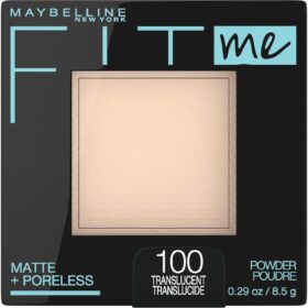 Maybelline Fit Me Matte + Poreless Pressed Face Powder – Translucent Setting Powder for Shine Control, 1 Count