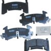 Bendix Priority1 CFC154 Premium Ceramic Disc Brake Pads - Front or Rear - Ceramic Formula with Hardware