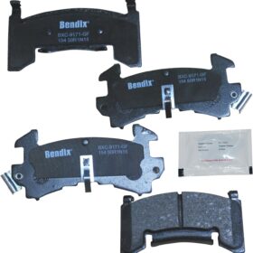 Bendix Priority1 CFC154 Premium Ceramic Disc Brake Pads - Front or Rear - Ceramic Formula with Hardware