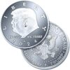 2024 Trump Silver Plated Collectors Coin with Certificate of Authenticity – Presidential Commemorative 45th & 47th President Gift