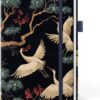 Taja Premium Hardcover Journal – A5 Leather Notebook with 160 Pages College Ruled 100gsm Paper, Lay-Flat Design, Inner Pocket & Elastic Pen Loop (5.7" x 8.6", Crane)
