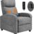 Sweetcrispy Massage Recliner Chair – Heated Vibrating Living Room Seating with Lumbar Support, 160° Lay Flat Motion for Small Spaces, Dark Grey