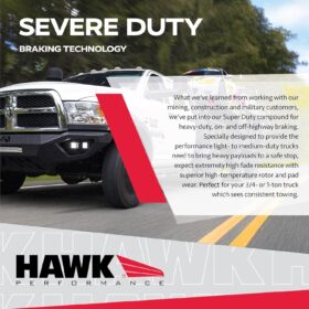 Hawk Performance HB490P.665 Super Duty Ceramic Brake Pads | Severe Duty Truck Towing & Heavy Payload