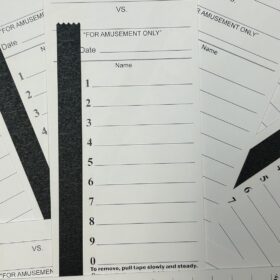 50-Pack Original 10-Line Sports Strip Cards – Full-Size Football Pool Cards for Parties & Sports Betting (Bonus #s & Instructions)