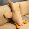 Giant 20-Inch Fat Goose Stuffed Animal - Ultra-Soft Plush Duck Pillow & Hugging Toy for Kids & Adults - Birthday, Valentine's & Room Decor (Brown)