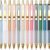 Linbsunne Gold Retractable Ballpoint Pens – 12 Pack, 1.0mm Medium Point, Black Ink with Super Soft Non-Slip Comfort Grip – Premium Office & School Supplies