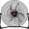 VEVOR 20 Inch Industrial High Velocity Floor Fan – 4800 CFM 3-Speed Metal Heavy Duty Fan with 360° Tilt & Wall Mount for Garage, Gym, and Warehouse