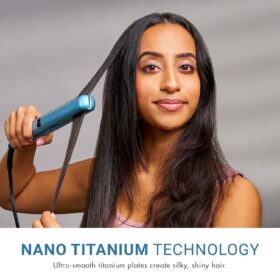 Professional Nano Titanium Flat Iron Hair Straightener – Advanced Digital Ionic Styling Tool for All Hair Types