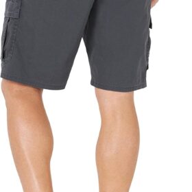 Wrangler Authentics Men's Stretch Cargo Shorts - Classic Multi-Pocket Work Utility Shorts with Comfort Waist