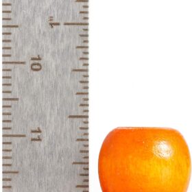 600Pcs Large Hole Wood Beads for Crafts & Macrame – 12mm Multicolor Barrel Beads with 4mm Hole for Braids, Hemp, and DIY Jewelry