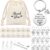 Yinkin 36-Piece Bulk Employee Appreciation Gift Set – Inspirational Keychains with Drawstring Bags for Office Staff, Teachers, and Coworkers