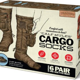 Prank-O Cargo Socks Box – The Ultimate Empty Gag Gift Box for White Elephant, Christmas & Birthdays | Hilarious Prank Packaging for Friends, Family & Coworkers (Made in USA)