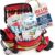 Scherber Professional EMT/EMS Trauma Bag – Fully Stocked First Responder Kit with 200+ Medical Supplies, 600D Reflective Gear Bag & 8 Compartments – HSA/FSA Eligible
