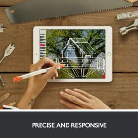 Logitech Crayon Digital Pencil for iPad (2018 & Later) | Pixel-Precise Stylus with Palm Rejection, Tilt Support & Drop-Resistant Design (Intense Sorbet)