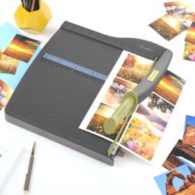 Swingline ClassicCut Lite 12-inch Guillotine Paper Trimmer – 10 Sheet Capacity with Safety Blade Latch