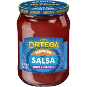 Ortega Thick & Chunky Salsa, Medium Heat - 16 Ounce Jar