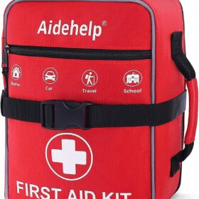 520-Piece Professional First Aid Kit – Premium Emergency Medical Bag for Home, Car, Travel, Camping & Survival – Compact, Waterproof & MOLLE Compatible (Red)