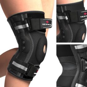 NEENCA Professional Hinged Knee Brace - Medical Grade Support with Copper Stabilizers for Arthritis, ACL, Meniscus & Injury Recovery