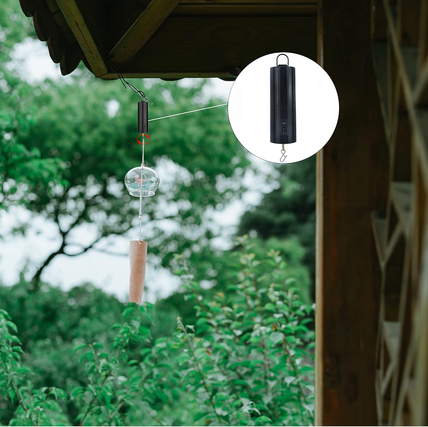 2 Pack Battery Operated Wind Spinner Motors – 24 RPM Rotating Motor for Hanging Ornament Displays, Wind Chimes, and Mobiles (Battery Not Included)