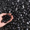 3lb Natural Black Polished Gravel – Decorative River Rocks for Succulents, Plants, & Aquariums