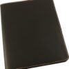 Rustic Ridge Refillable Leather Composition Notebook Cover – Fits Moleskine XL & Standard 9.75 x 7.5 Notebooks – Handcrafted Genuine Leather Journal Sleeve (Black)