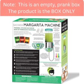 Shower Margarita Machine Prank Box - Hilarious Fake Product Packaging for Gag Gifts, White Elephant, and April Fools Jokes - Large Empty Joke Gift Box