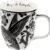 Karma Gifts Black and White Boho Hummingbird Mug – 16 oz Ceramic Coffee & Tea Cup, Bohemian Art Design, Microwave & Dishwasher Safe Gift for Women