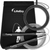 High Speed Weighted Jump Rope with Self-Locking System – Tangle-Free Adjustable Cable for MMA, Boxing, CrossFit & Fitness Training