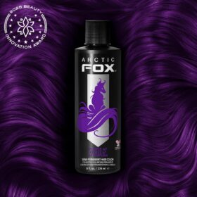 Arctic Fox Purple AF Semi-Permanent Hair Color – 8 oz Deep Violet Dye, Vegan & Cruelty-Free, No Ammonia or Peroxide, Non-Damaging Conditioning Formula for All Hair Types