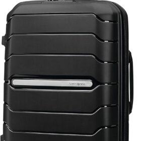 Samsonite Freeform Hardside Carry-On Spinner Luggage – Lightweight, Durable Hardshell Suitcase with 4 Wheels & TSA Lock – 21-Inch Expandable Cabin Bag (Black)