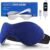 Ezona Heated Eye Mask for Dry Eyes - Electric Warm Compress with USB Control, Washable Cover for Blepharitis, MGD, Sinus Relief & Sleep (Indigo)
