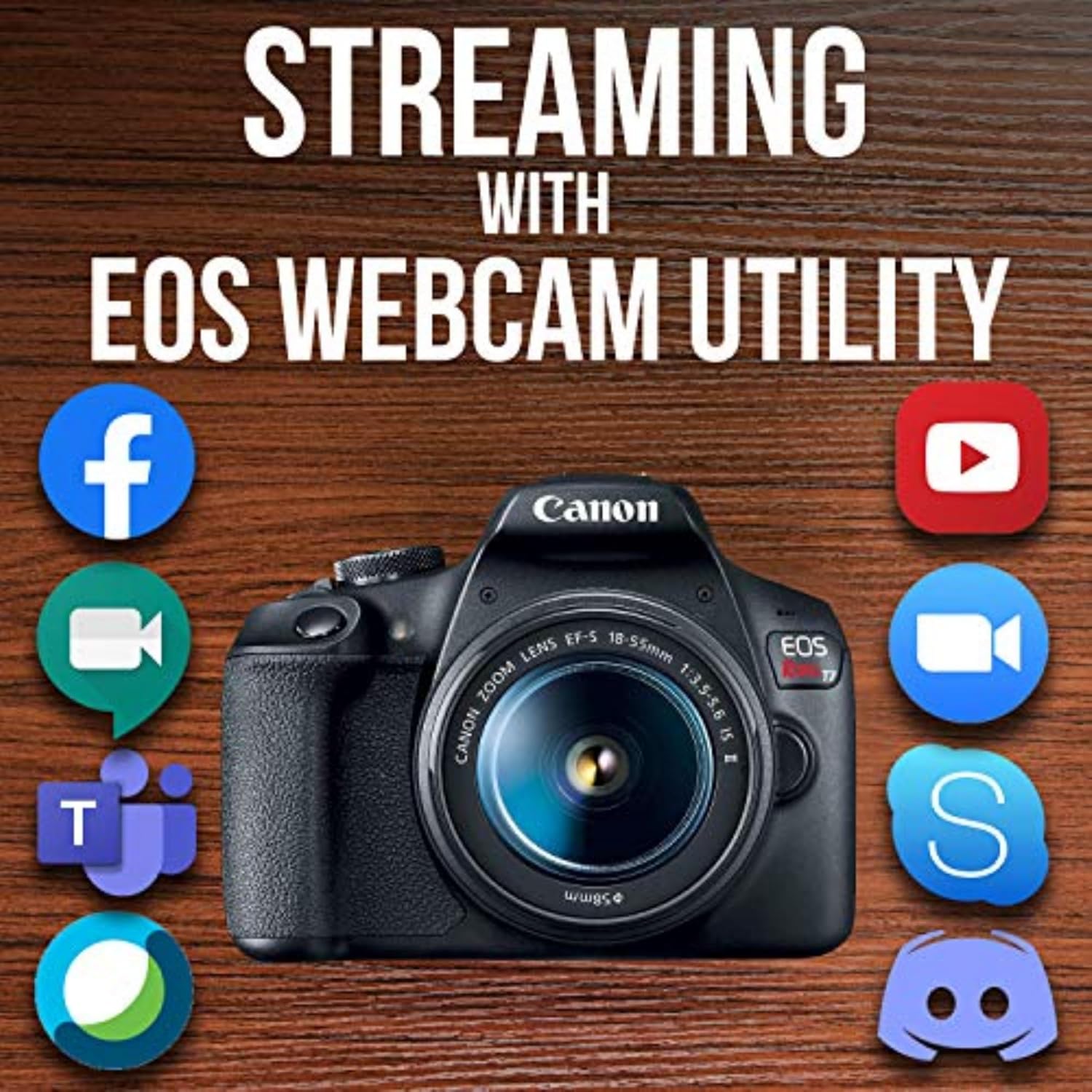 Canon EOS Rebel T7 DSLR Camera with EF 18-55mm Lens | 24.1 MP CMOS Sensor, Built-in Wi-Fi, and DIGIC 4+ Processor | Full HD Video Digital Camera Kit