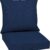 Arden Outdoor Deep Seat Cushion Set - 24x24 Inch Fade & Weather Resistant Patio Furniture Cushions (Sapphire Blue Leala)