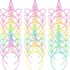 24 Pack Unicorn Headbands for Girls – Magical Party Favors, Birthday Supplies & Cute Hair Accessories for Kids & Toddlers