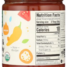 365 by Whole Foods Market Organic Medium Salsa – 16 Oz Thick & Chunky Gluten-Free Snack Dip