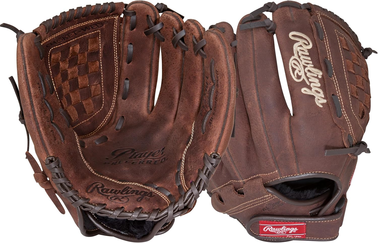 Rawlings Player Preferred Series Baseball & Softball Glove – Pro-Style Pattern & Quick Break-In Leather for Adult Recreational Play