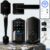 Veise VE027-H Smart Lock with Handleset - Keyless Entry Deadbolt with Built-in Wi-Fi, Fingerprint Scanner, Touchscreen, App Control, and Voice Control (Matte Black)