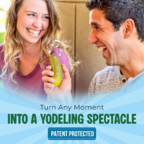 Dr. Dingus Yodeling Pickle - The Ultimate Hilarious Gag Gift & Desk Toy - Electronic Musical Novelty That Sings (One 5-Inch Pickle)