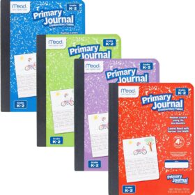 Mead Primary Composition Notebook - Grades K-2 Creative Journal with 100 Sheets (Half Picture Space, Half Primary Ruled) - 7.5" x 9.75" - Colors May Vary