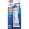 Permatex 80050 Clear RTV Silicone Adhesive Sealant - 3 oz Tube, Multi-Purpose Waterproof & Flexible Gasket Maker for Automotive, Marine & Home Repair