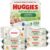 Huggies Natural Care Sensitive Baby Wipes – Hypoallergenic, Unscented & Plant-Based, 6 Flip-Top Packs (288 Count)