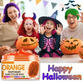 6-Piece Temporary Hair Color Wax Set – Instant Natural Styling Cream for Kids, Men & Women – Blue, Green, Purple, Red, Pink & Orange